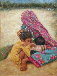 Imran Zaib, 18 x 24 Inch, Oil on Canvas, Figurative Painting, AC-IZ-014